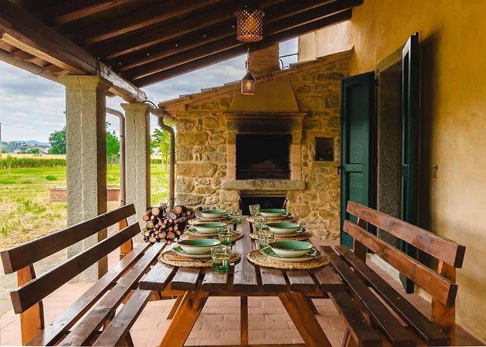 Podere Ponticelli - Con Vista Su Villa Cortona